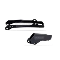 POLISPORT НАПРАВЛЯЮЧА I КРІПЛЕННЯ ЛАНЦЮГА (КОМПЛЕКТ) HONDA CRF 250R '18-'19; CRF 450R '17-'18 КОЛІР ЧОРНИЙ