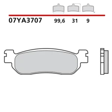 BREMBO 2026/06 КОЛОДКИ ДИСКОВІ ТОРМОЗНІ KH275 ROAD / ВИКЛЮЧЕНИЙ ROAD / SCOOTER КАРБОН CERAMIC (POLMETALICZNE MIESZANKA OEM)