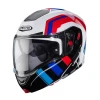 CABERG ШОЛОМ SZCZEKOWY FLIP-UP МОДЕЛЬ HORUS X ROAD КОЛІР BIALY\/CZARNY\/CZERWONY\/NIEBIESKI РОЗМІР XL - зображення 1
