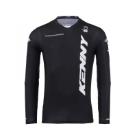 KENNY RACING 2025 СОРОЧКА CROSS/ENDURO МОДЕЛЬ PERFORMANCE SOLID BLACK КОЛІР CZARNY/BIALY РОЗМІР L