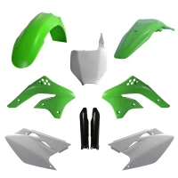 POLISPORT КОМПЛЕКТ ПЛАСТІКОВ (ПОВНИЙ KIT) KAWASAKI KX 450F '06-'08 W КОМПЛЕКТІ TABLICA ПЕРІД (8660800002) I КРИШКИ AMORTYZAROROW (8351800002) КОЛІР ЗЕЛЕНИЙ