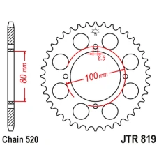 ЗАДНЯ ЗІРКА JR 819 46 SUZUKI GSX 250 '80-82 (81946JT) (LANC. 520)