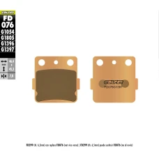 ГАЛЬМІВНІ КОЛОДКИ ДИСКОВІ GALFER МЕТАЛОКЕРАМІЧНІ (SINTERED) KH84 (ЗОЛОТИЙ) FD076G1397