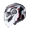 CABERG ШОЛОМ SZCZEKOWY FLIP-UP МОДЕЛЬ DUKE EVO MOVE КОЛІР ЧОРНИЙ\/БІЛИЙ\/ЧЕРВОНИЙ РОЗМІР M - зображення 3