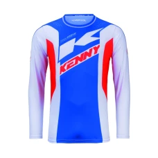 KENNY RACING СОРОЧКА CROSS/ENDURO TRACK KID/JUNIOR/DZECIECE ZOOM PATRIOT КОЛІР NIEBIESKI/CZERWONY/BIALY РОЗМІР XS (10/12 РОКІВ)