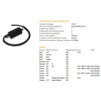 DZE КОТУШКА ЗАПАЛЮВАННЯ SUZUKI DR 125SE '94-'96, GN 125 '91-'97 (33410-05350, 33410-053F0)