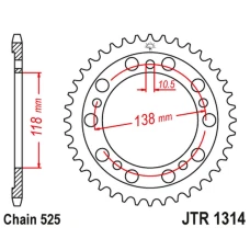 ЗАДНЯ ЗІРКА JR 4343 39 HONDA CBR 400 (NC29) (434339JT) (LANC.525)
