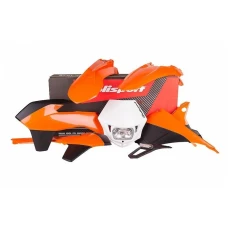 POLISPORT KIT W/ MMX HEADLIGHT ENDURO KTM EXC/EXC-F(14-16)ORANGE